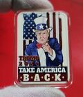 Donald TRUMP "Take America Back" 1oz .999 Fine Silver Colorized Bar COA #2 /100