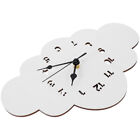  Horloge murale de style nordique horloge en forme de nuage dessin animé horloge muette mur de chambre
