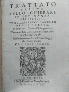 Pigafetta Filippo Brief Treatise On The Deployment Of Léon VI The Wise 1586 -AP - Picture 1 of 10