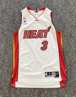 Reebok Dwyane Wade Miami Heat NBA Jersey Size Small Basketball Authentic Used - Image 1 of 4