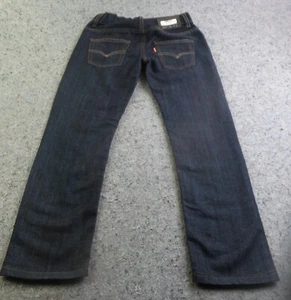 Levi's 511 Jeans Youth Size 10 Reg 25"x25" Blue Slim Denim Dark Wash - Picture 1 of 7
