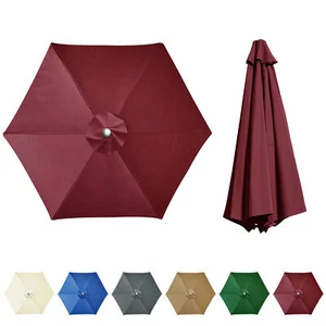 2M 2.5M 2.7M 3M Round Garden Replacement Fabric Parasol Umbrella Cover 6/8 Arm - Picture 1 of 115
