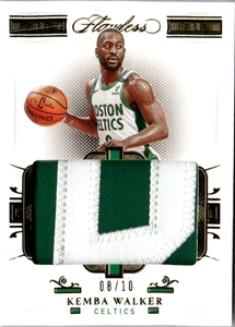 2020-21 NBA FLAWLESS No. PT-KBW KEMBA WALKER Game-Worn Patch Oro 8/10 - Foto 1 di 2
