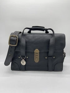 Will Leather Goods Everett robuste 31196 dicke Umhängetasche Aktentasche schwarz 695 $ - Bild 1 von 22