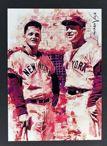Mickey Mantle Roger Maris #10 Edward Vela 2017 ARTIST SIGNED Giclee Print 37/50 - Picture 1 of 2