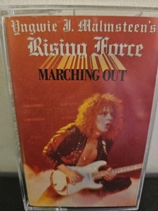 YNGWIE J. MALMSTEEN'S RISING FORCE Marching Out 1985 CASSETTE TAPE HEAVY METAL - Picture 1 of 6