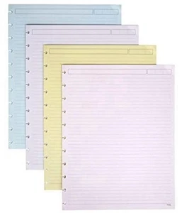 TUL Notebook Refill Pages - 50 Sheets Letter Size Assort Colors Narrow Ruled - Picture 1 of 7