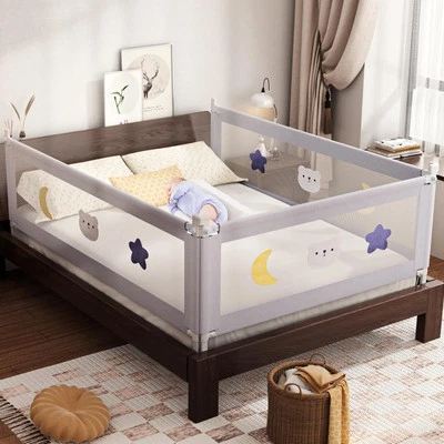 Riel de cama Omzer para niños pequeños - (paquete de 3) rieles de cama para niños pequeños con doble carga para niños pequeños... Foto 1 de 4