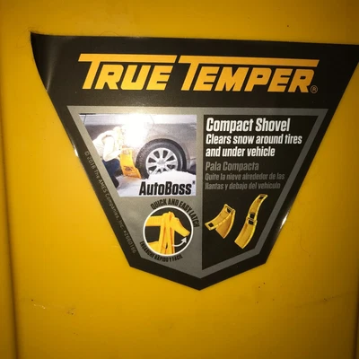 Plastic Foldable True Temper Car Snow Shovel - Yellow - Approx. 16.5" Folded - Image 1 of 4