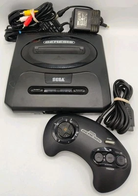 Sega Genesis Model MK-1631 Console For Parts or Repair Reset Button Doesn't Work - Image 1 of 4
