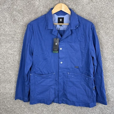 Chaqueta Blazer G-Star Raw Marseille Denim Chore Azul Para Hombre XL NUEVA Foto 1 de 4