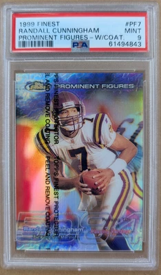1999 Finest Prominent Figures #PF7 Randall Cunningham #3197/5084 - PSA 9 Mint - Image 1 of 2