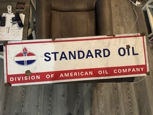 Antique style Barn Find Look Standard Oil dealer Sales service sign Large Size - Picture 1 of 2