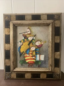 JOYCE ROYBAL Original MODERN ABSTRACT Muscians The Quartet Oil & Canvas Painting - Picture 1 of 6