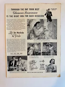 1940 Life Bra Wardrobe By Formfit, Barbasol, Fraternity Row Vintage Print Ads - Picture 1 of 2