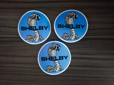 3pcs SHELBY COBRA Car American Iron on Patch or Sew Embroidered on fabric#004 - Image 1 of 4