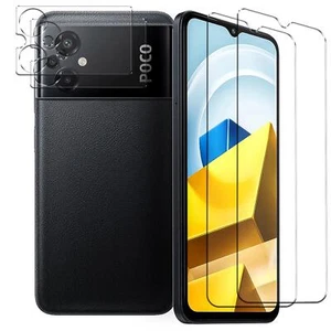 Schutzfolie für Xiaomi Poco M5 Display Schutzglas 2x Kamera folie glas - Bild 1 von 7