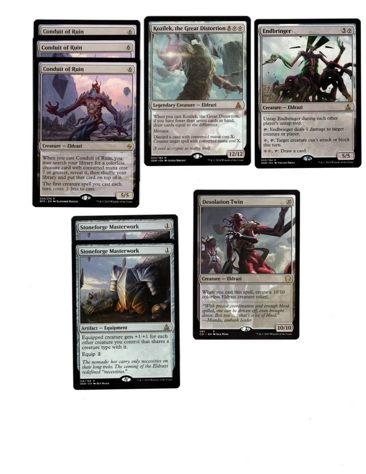 Mighty Eldazi-60 Card MTG Deck-Mythics-Rares-Kozilek-Magic the Gathering-RTP - Image 1 of 4