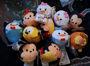 Lot Of 11 Disney TSUM TSUM Mini Soft Plush Toys Dolls New With Tags 3 Inches 3” - Picture 1 of 5