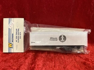 Vintage Walthers 1674 ILLINOIS CENTRAL 40' Semi Van Trailer Kit - Picture 1 of 3