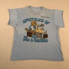 VINTAGE Virginia Shirt Adult Medium Blue Lifestyles Of Poor And Unkown Humor U52