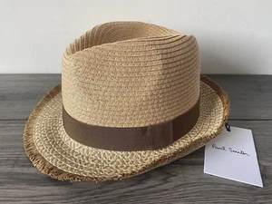 Sombrero Trilby De Paja Beige Paul Smith Talla M Nuevo Con Etiqueta £100 - Imagen 1 de 7