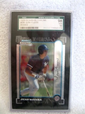 Juan Rivera RC 1999 Bowman Chrome Rookie Graded GEM MINT 10-Yankees OF RC - Image 1 of 4