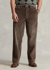 $ 198 Polo Ralph Lauren Herren 38 x 30 braun Cord Stretch entspannte Passform Hose - Bild 1 von 4