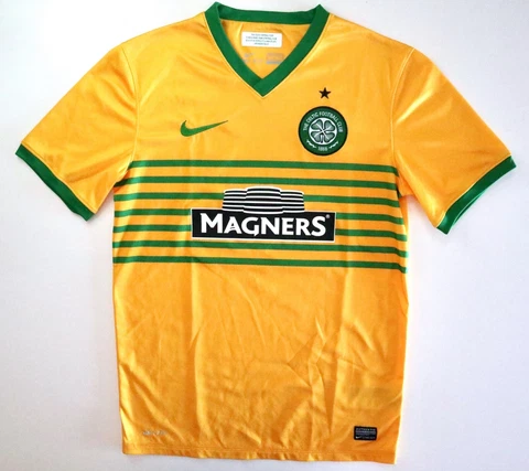 CELTIC GLASGOW 2013/14 Nike Away Football Shirt S Mens Classic Soccer Jersey Cover