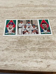 1993 Upper Deck BAT Triple Folder #144 Warren Spahn / Christy Mathewson - HOF MT - Picture 1 of 1