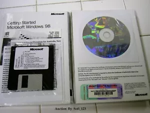 MICROSOFT WINDOWS 98 SE SECOND EDITION FULL OPERATING SYSTEM MS WIN 98SE =NEW= - Picture 1 of 4