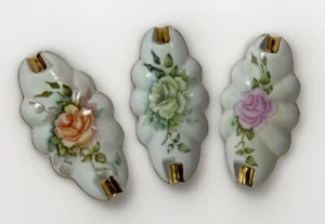 Set Of 3 Signed Buress China Ashtrays. - Picture 1 of 5