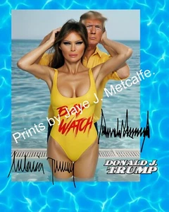 Donald Trump y Melania Trump 8X10 listo para enmarcar, impresión fotográfica de alta calidad. - Imagen 1 de 2