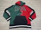 Kangol Born British Pullover Hoodie Sweatshirt Mens L Multicolor Black Red Green