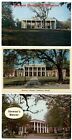 LOT OF 3 ~ Governor's Mansions in Florida and Georgia ~ vintage postcards