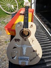 Vintage Emenee Western Folk Gene Autry Kids Guitar With Box