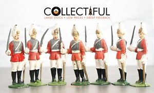 VINTAGE LEAD FIGURES X7 - LIFEGUARDS / SOLDIERS -MADE ENGLAND - BRITAINS SCALE🔥