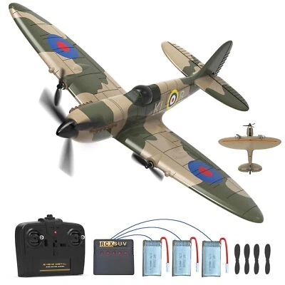 RC Plane 3 Channel Remote Control Airplane, 2.4GHz 6-Axis Gyro Stabilizer RTF Gl - Image 1 of 4