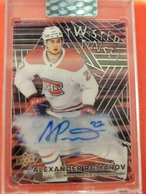 2020-21 UD Clear Cut Twisted Tinsel Rookie Auto #TT-AR Alexander Romanov - Image 1 of 2