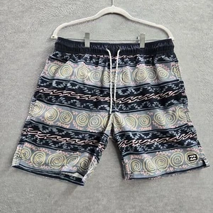 Billabong Men Swimwear M Multicolor Geometric Swim Trunks Logo - Picture 1 of 9