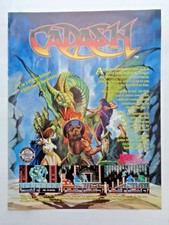 Vintage CADASH Video Game Magazine Advertisement 1990's Arcade Memorabilia 