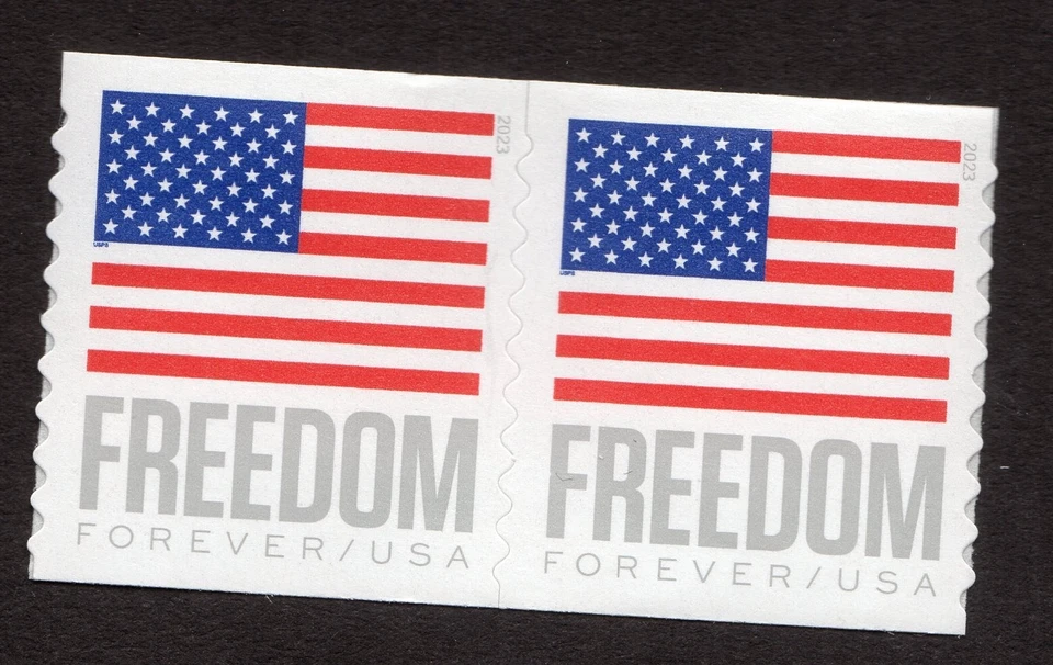 Scott #5788 Freedom Flag Coil Pair of Stamps - MNH APU - Image 1 of 1