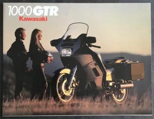 KAWASAKI 1000 GTR MOTORCYCLE Sales Brochure 1986 #99943-1664 DLX-E VI-I - Picture 1 of 3