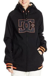 CHAQUETA CON CAPUCHA DC KIDS JUNIORS HARLEM SOFTSHELL NIEVE talla M CAVIAR NEGRO EDJTJ00016 - Imagen 1 de 3