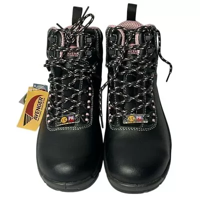 Avenger Breaker Womens Work & Safety Boots Comp Toe Size 8.5 Pink Waterproof NWT - Image 1 of 4