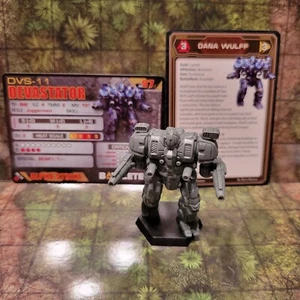 Battletech Miniatures Devastator + Piloto, Cartas Mecánicas - Mercenarios - Imagen 1 de 6