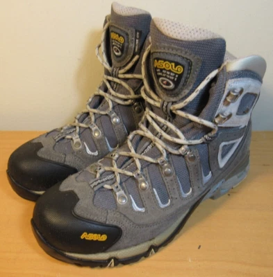 Botas de senderismo Asolo Shelter GTX para dama Gore-Tex gris azul claro para mujer talla 8,5 Foto 1 de 4