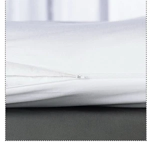 CUDDLEDOWN Cotton Featherbed Cover with Zipper Closure Queen 64”x 85” - Picture 1 of 9