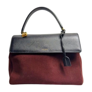 Saint Laurent handbag leather suede Sac Musik women's luxury  fashion accessory - Picture 1 of 12