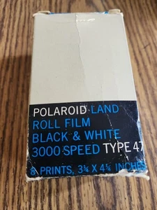 Vintage Polaroid Land Roll Film Type 47 Black & White in Box Expired - Picture 1 of 8